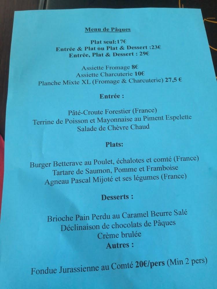 Le Clavelin la Grande Brasserie Moderne - Menu Image 4